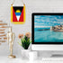 Antigua & Barbuda Rearview Mirror Flag - CaribeHeart Antigua